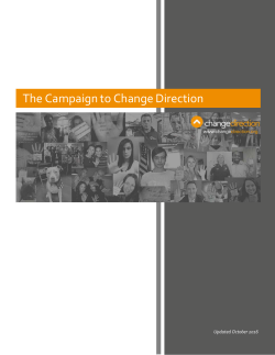 The Campaign to Change Direction