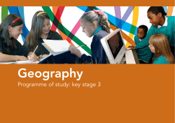 Geography inspires pupils to become global citizens by exploring