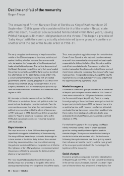 Decline and fall of the monarchy