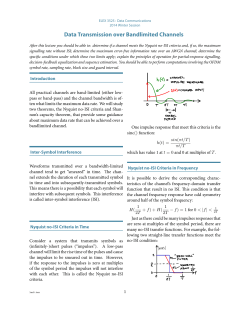 Data Transmission over Bandlimited Channels