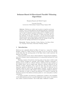 Isthmus-Based 6-Directional Parallel Thinning Algorithms