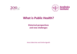 What is Public Health?