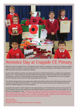 Armistice Day at Cragside CE Primary