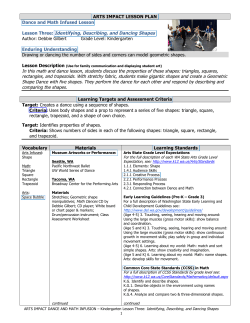 3 Identifying Describing and Dancing Shapes