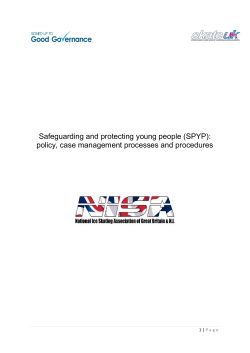 Safeguarding and protecting young people (SPYP): policy