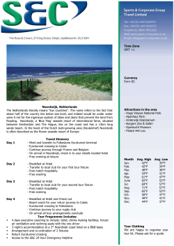 Noordwijk, Nehterlands The Netherlands literally means "low