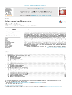 Autism, oxytocin and interoception