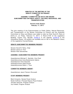 Minutes - Nevada Legislature