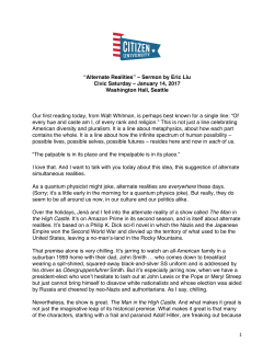 Alternate Realities - Citizen University