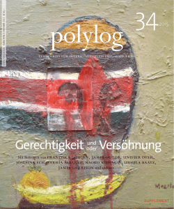 polylog 34 supplement Presbey - polylog. Zeitschrift f&uuml;r