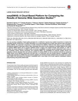 easyGWAS: A Cloud-Based Platform for Comparing