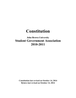 Constitution - John Brown University