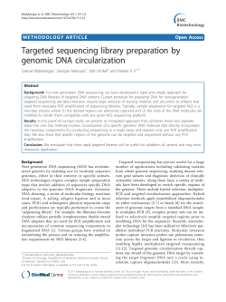 Targeted sequencing library preparation by genomic DNA