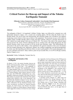 Critical Factors for Run-up and Impact of the Tohoku Earthquake