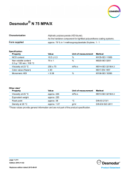 Desmodur N 75 MPA/X