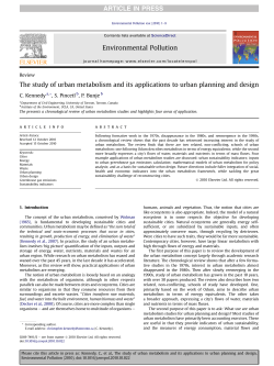 Urban Metabolism