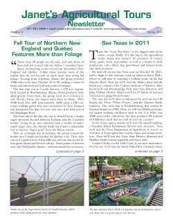 Janet`s Agricultural Tours