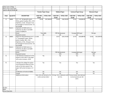 Joliet Junior College Bid for Plain Copy Paper July25, 2016 @ 10:00