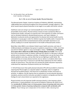 PE Bill - The Massachusetts Chapter of the American Academy of