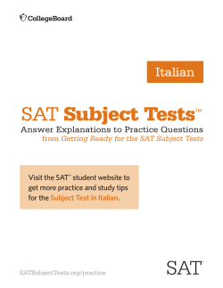 SAT Subject Tests - collegereadiness