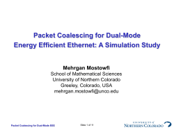 Packet Coalescing for Dual-Mode Energy Efficient