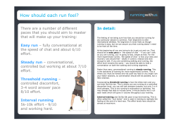 Improver 10 mile training guide