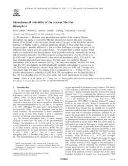 Photochemical instability of the ancient Martian atmosphere