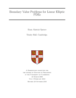 Boundary Value Problems for Linear Elliptic PDEs