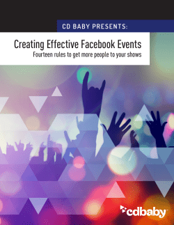 Creating Effective Facebook Events