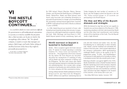 The Nestl&eacute; Boycott continues&hellip;.