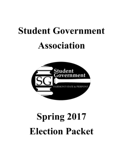 Election Packet - Fairmont State University