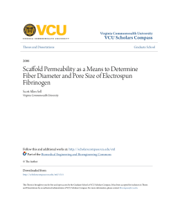 Scaffold Permeability as a Means to Determine Fiber Diameter and