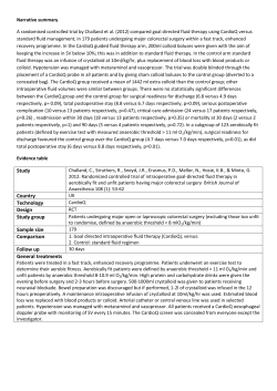 Challand et al. 2012 Evidence Table