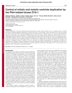 Control of mitotic and meiotic centriole duplication by the Plk4