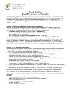 Breath Work for Stress Management and Relaxation