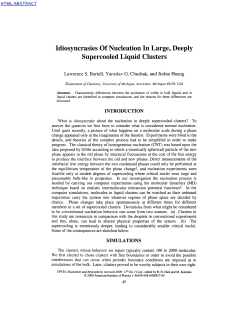 Idiosyncrasies Of Nucleation In Large, Deeply