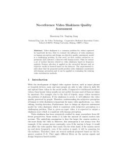 No-reference Video Shakiness Quality Assessment