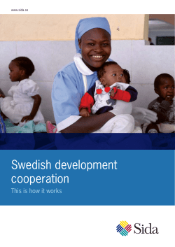 Swedish development cooperation