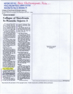 Collapse of Storefronts In Roanoli.e Injures 3