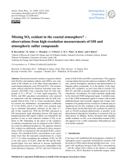 Missing SO2 oxidant in the coastal atmosphere?