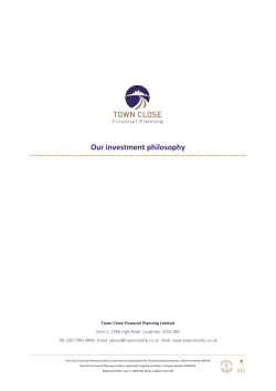 Our investment philosophy - Town Close Financial Planning