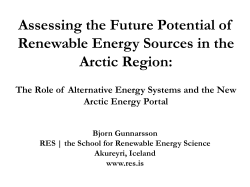 Assessing the Future Potential of Renewable Energy Sources in the