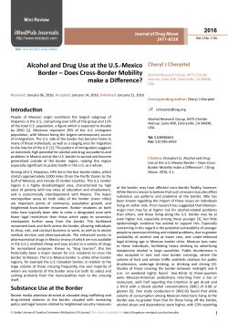Alcohol and Drug Use at the U.S.