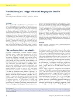 Scarica il PDF - Journal of Psychopathology