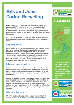 Milk and Juice Carton Recycling