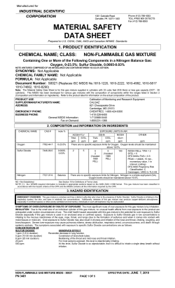 material safety data sheet