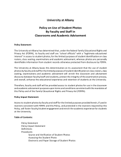 University at Albany`s Photo Usage Policy
