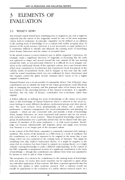 3 elements of evaluation