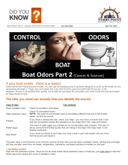 If your boat smells - there is a reason