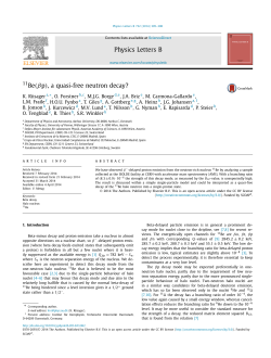 Be-11(beta p), a quasi-free neutron decay?